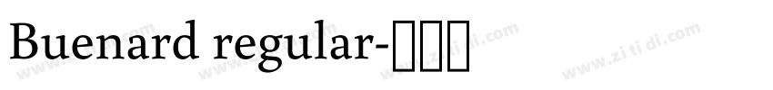 Buenard regular字体转换